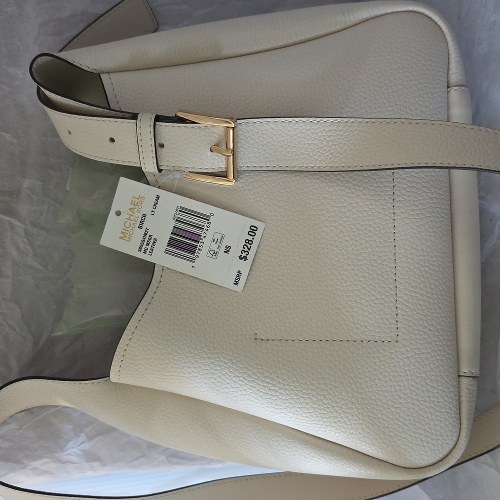 (NWT) Michael Kors Birch Medium Messanger Shoulder Bag - Picture 2 of 3